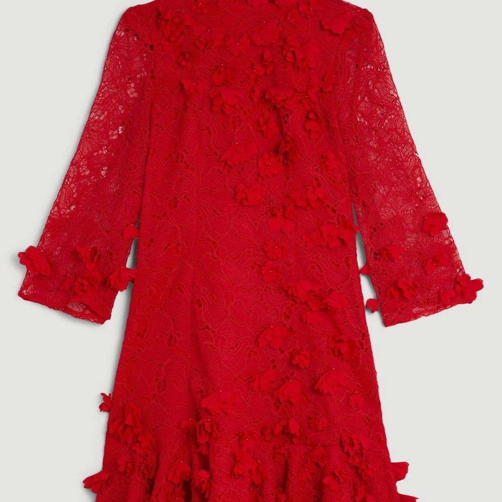 Karen Millen Red Lace Dress